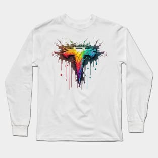 T Electric Color Splash Long Sleeve T-Shirt